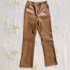 Faux leather pants